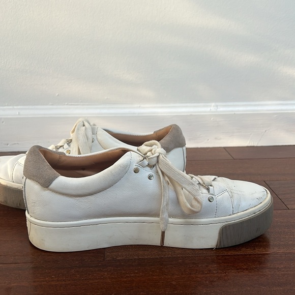 Joie white platform leather sneakers  | white - Picture 5 of 12